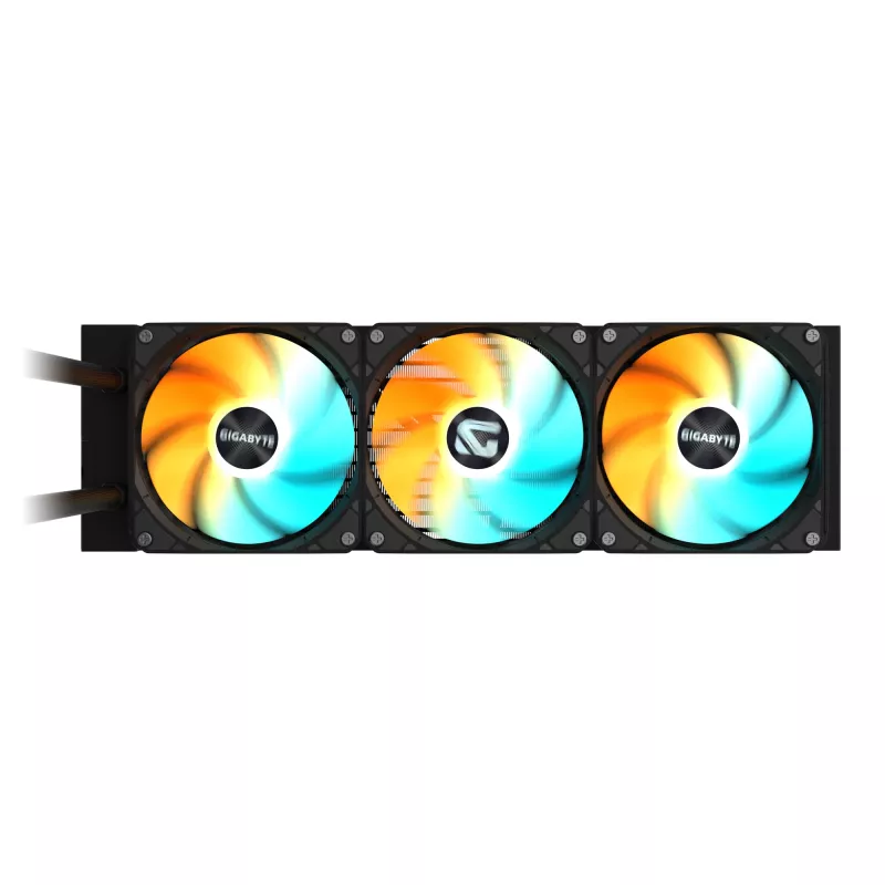 GIGABYTE GAMING 360 refrigeración líquida para CPU – 3 ventiladores ARGB de 120mm, mecanismo de bloqueo deslizante, DAISY-CHAIN, compatible con Intel LGA 1851 y AMD AM5
