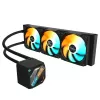 GIGABYTE GAMING 360 refrigeración líquida para CPU – 3 ventiladores ARGB de 120mm, mecanismo de bloqueo deslizante, DAISY-CHAIN, compatible con Intel LGA 1851 y AMD AM5