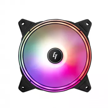 Sistema de refrigeración para PC Chieftec NF-1225RGB ventilador de caja de PC 12 cm Negro 1 ud.
