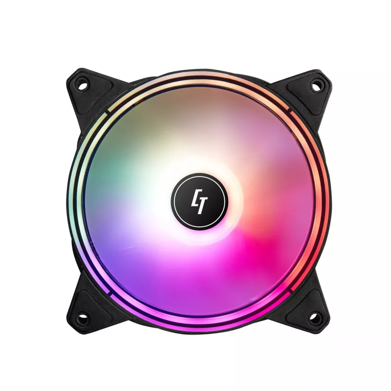 Sistema de refrigeración para PC Chieftec NF-1225RGB ventilador de caja de PC 12 cm Negro 1 ud.