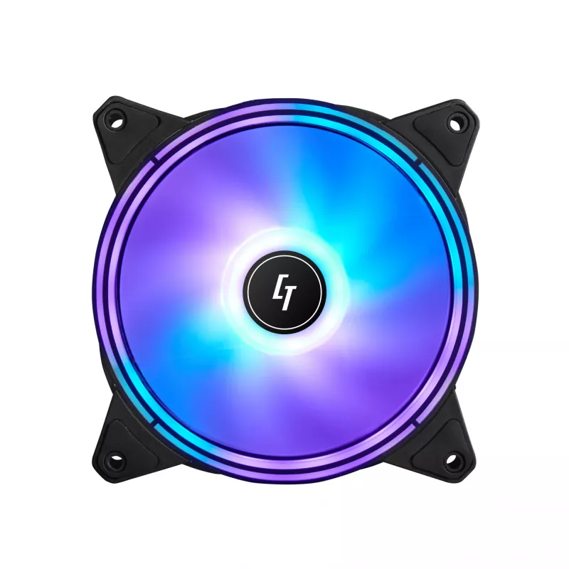 Sistema de refrigeración para PC Chieftec NF-1225RGB ventilador de caja de PC 12 cm Negro 1 ud.