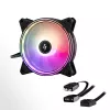 Sistema de refrigeración para PC Chieftec NF-1225RGB ventilador de caja de PC 12 cm Negro 1 ud.