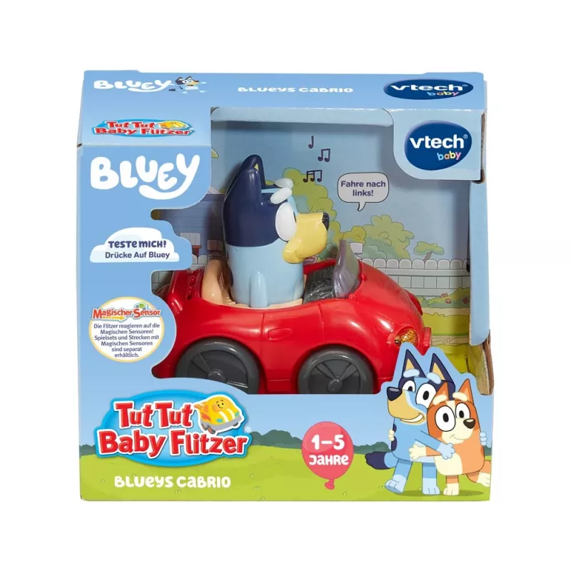Tut Tut Baby Flitzer - Blueys Cabrio, vehículo de juguete