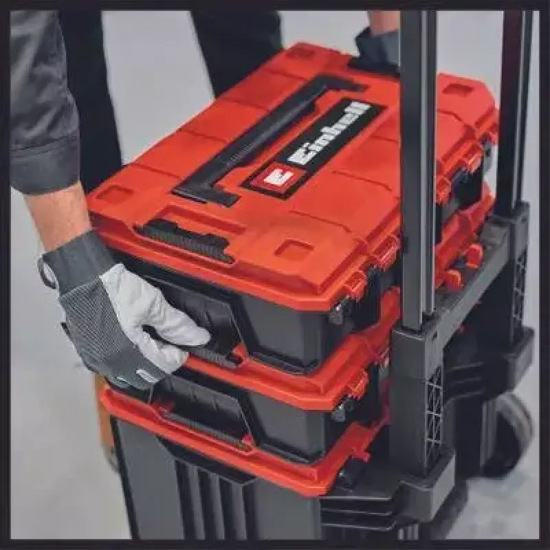 Maletín de herramientas Einhell E-Case L polipropileno Negro Rojo 41.5x27.3x32 cm