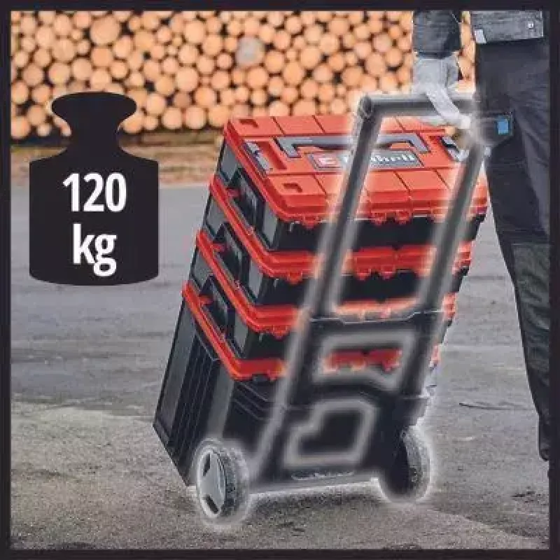 Maletín de herramientas Einhell E-Case L polipropileno Negro Rojo 41.5x27.3x32 cm