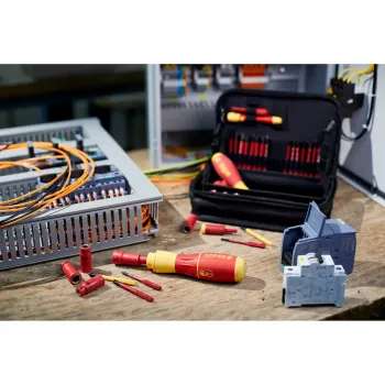 Destornillador eléctrico Wiha 44318 rojo amarillo