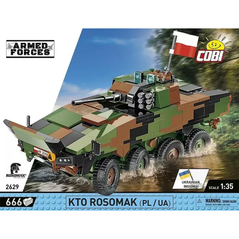 Set de construcción Cobi Armed Forces KTO Rosomak 2 en 1 (COBI-2629)