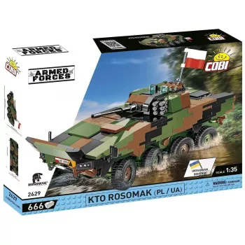 Set de construcción Cobi Armed Forces KTO Rosomak 2 en 1 (COBI-2629)