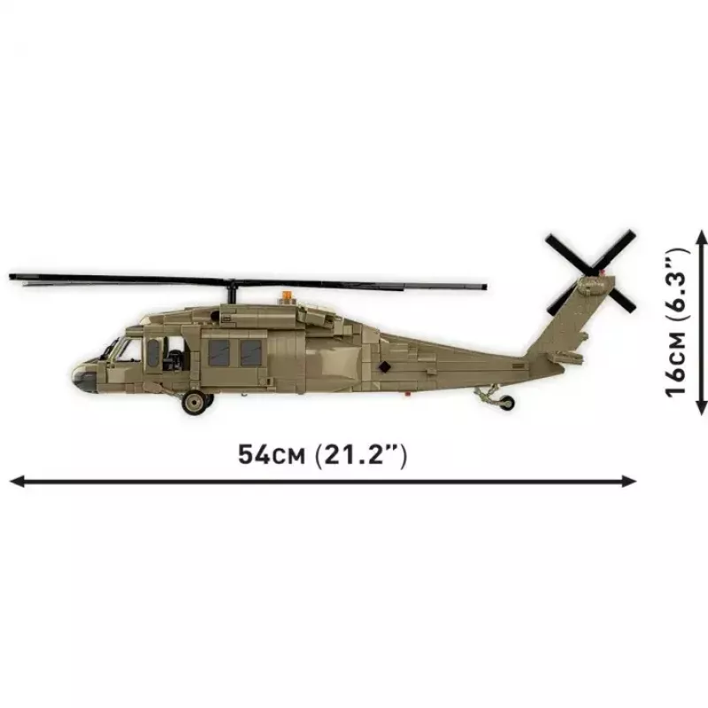 Set de construcción Cobi Sikorsky UH-60 Black Hawk 928 bloques, modelo COBI-5906