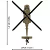 Set de construcción Cobi Sikorsky UH-60 Black Hawk 928 bloques, modelo COBI-5906