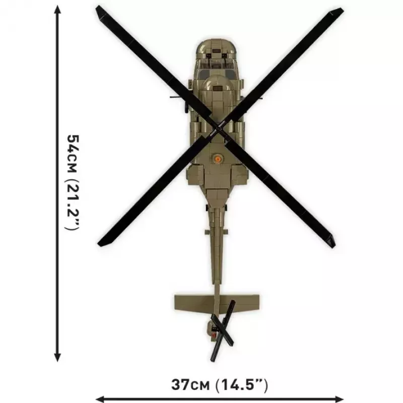 Set de construcción Cobi Sikorsky UH-60 Black Hawk 928 bloques, modelo COBI-5906