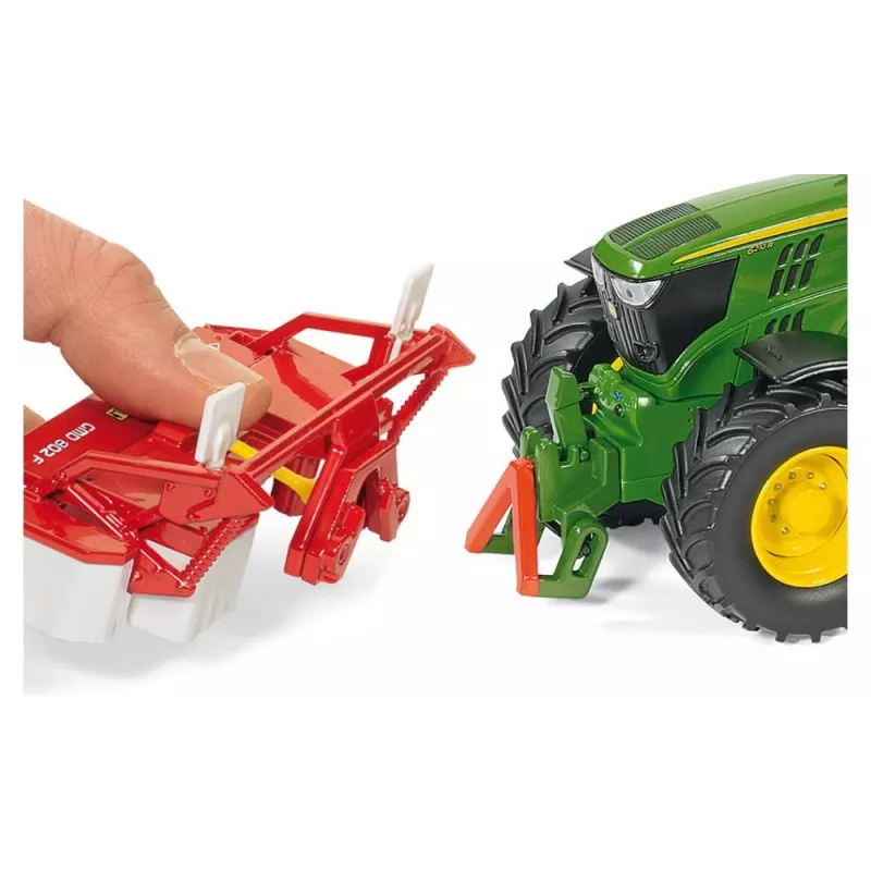 Siku John Deere 6210R, modelo de tractor, 3 años, metal, plástico, negro, verde
