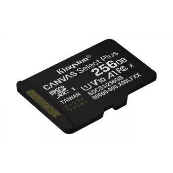 Kingston Technology 256GB micSDXC Canvas Select Plus Gen3 150R A1 pack individual sin ADP