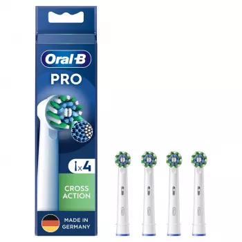 Oral-B CrossAction 4 uds. blanco