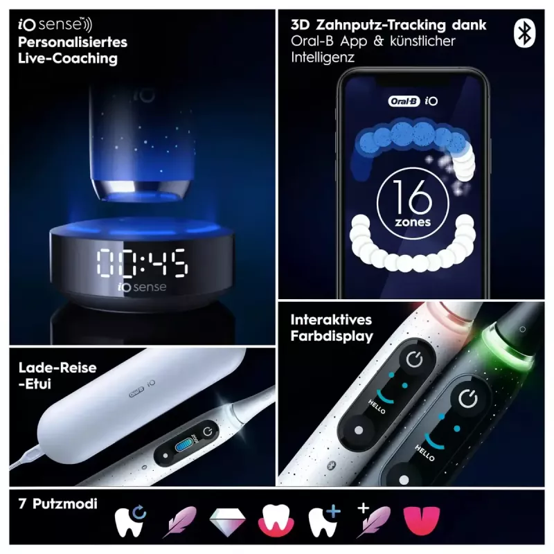 Cepillo de dientes rotatorio Oral-B iO iO10 para adultos negro