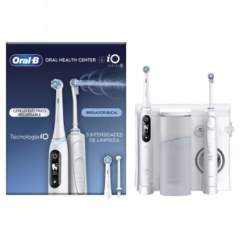 Cepillo de dientes eléctrico oscilante-rotatorio Oral-B iO6 White adultos batería 2 cabezales de cepillo