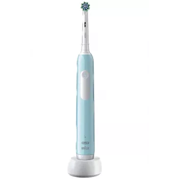 Cepillo de dientes rotatorio Oral-B Pro 1 Cross Action para adultos azul, blanco