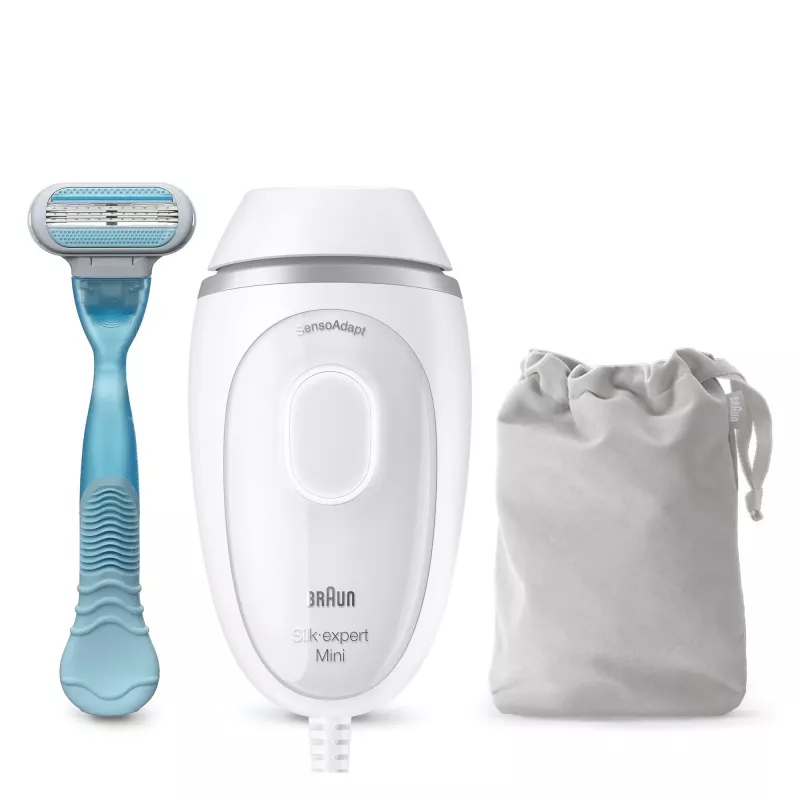 Depiladora Braun Silk-expert Mini PL1124 luz pulsada intensa IPL blanco