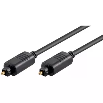 Cable de audio óptico TOSLINK GOOBAY 50565 — 2 m, conector macho a conector macho, negro