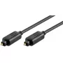 Cable de audio óptico TOSLINK GOOBAY 50565 — 2 m, conector macho a conector macho, negro