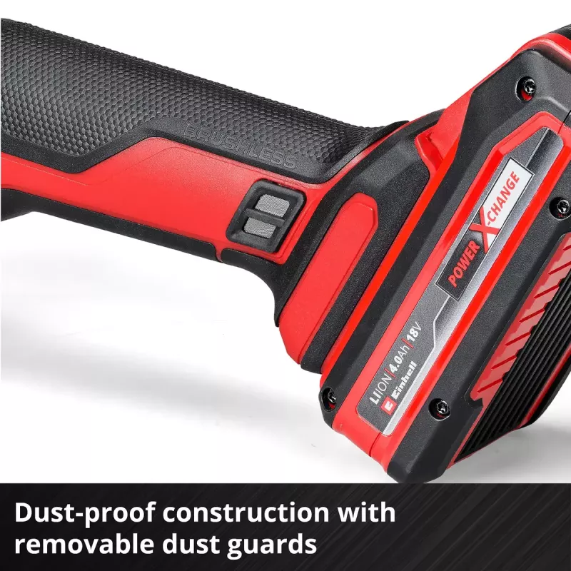 Amoladora angular a batería EINHELL AXXIO 18/115 — 18 V, disco de 115 mm, carcasa (sin batería/cargador)