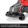 Amoladora angular a batería EINHELL AXXIO 18/115 — 18 V, disco de 115 mm, carcasa (sin batería/cargador)
