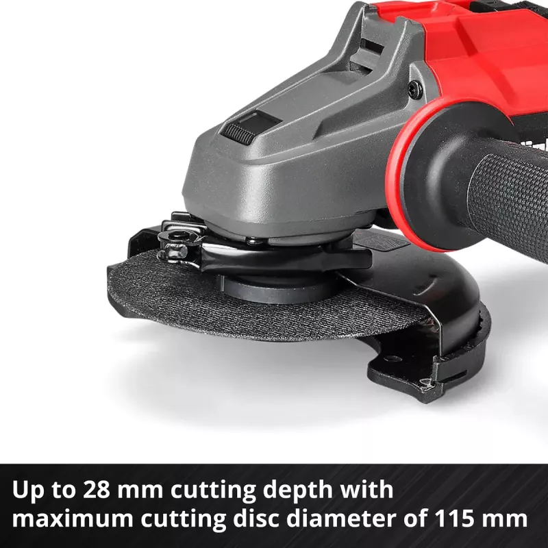 Amoladora angular a batería EINHELL AXXIO 18/115 — 18 V, disco de 115 mm, carcasa (sin batería/cargador)