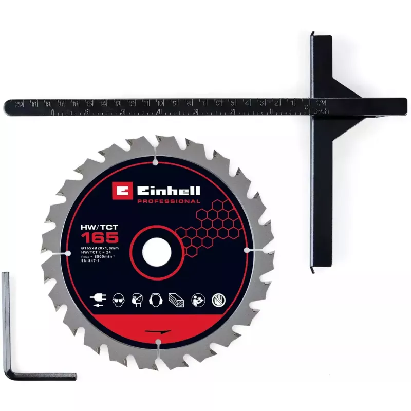 Sierra circular de mano a batería EINHELL Professional TP-CS 18/165 Li BL, 18 V, Solo (sin batería/cargador)