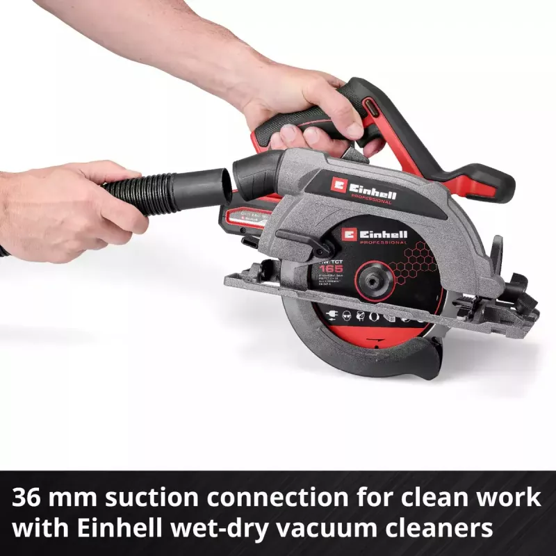 Sierra circular de mano a batería EINHELL Professional TP-CS 18/165 Li BL, 18 V, Solo (sin batería/cargador)