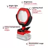 Lámpara exterior a batería EINHELL GC-OL 18/1500 Li-Solo — luminaria LED, batería y cargador no incluidos