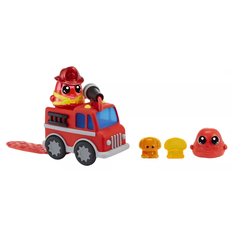 MGA Entertainment DohKins 123064-EUC camión de bomberos y bombero, set de juego de plastilina, a partir de 3 años