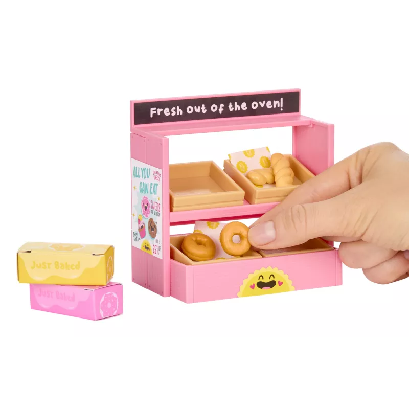 Miniverse Spaces pack de muebles en PDQ, café, 8 años, multicolor, plástico