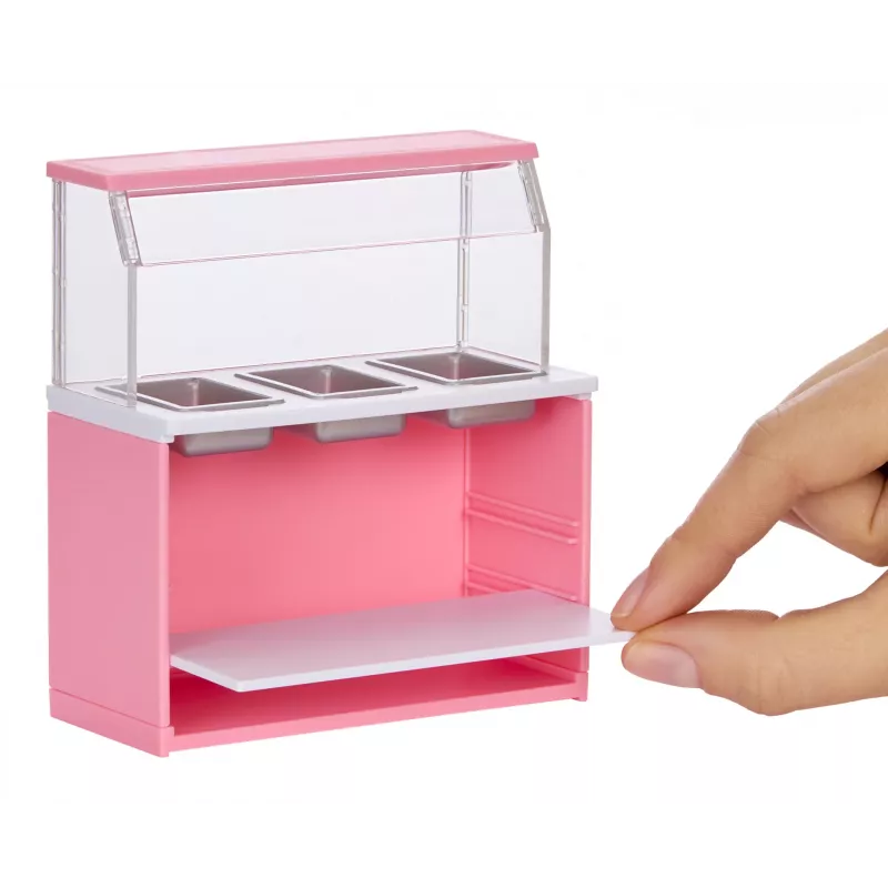 Miniverse Spaces pack de muebles en PDQ, café, 8 años, multicolor, plástico