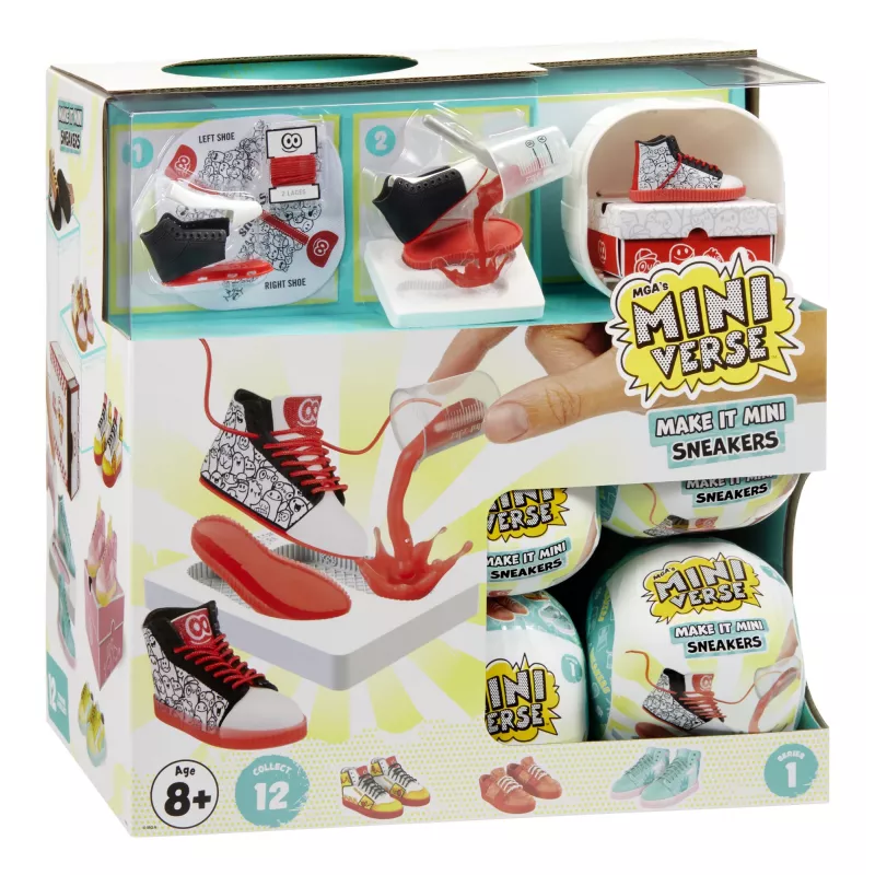Miniverse Make It Mini Sneakers en PDQ, 8 años, multicolor, plástico