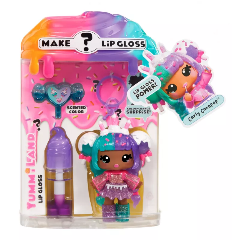 MGA Entertainment Yummiland muñeca misteriosa con brillo de labios - Carly Cakepop