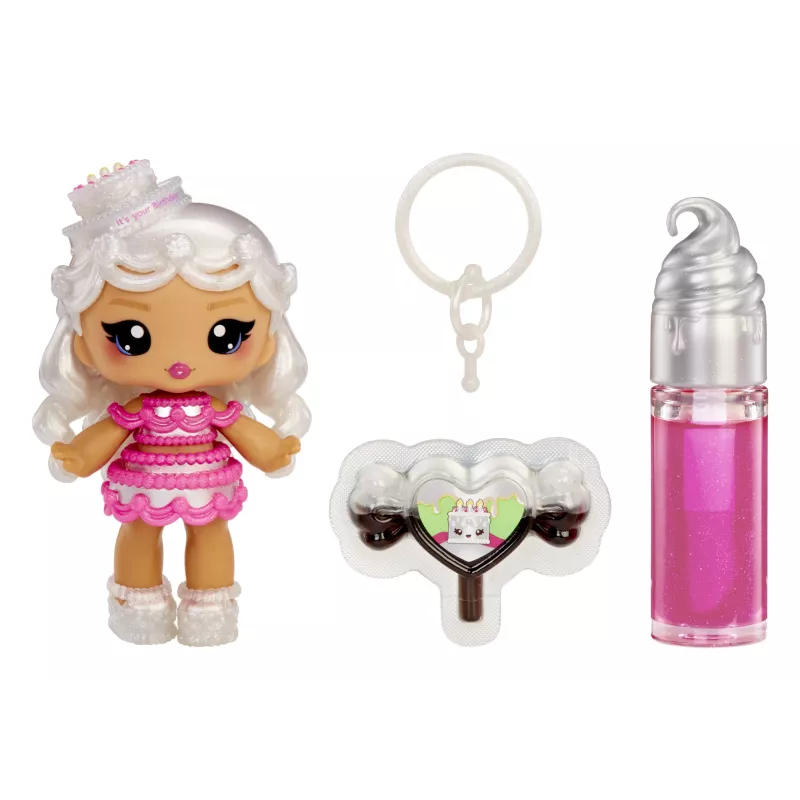 MGA Entertainment Yummiland muñeca con brillo de labios Sour Sweeties - Misty Cakes