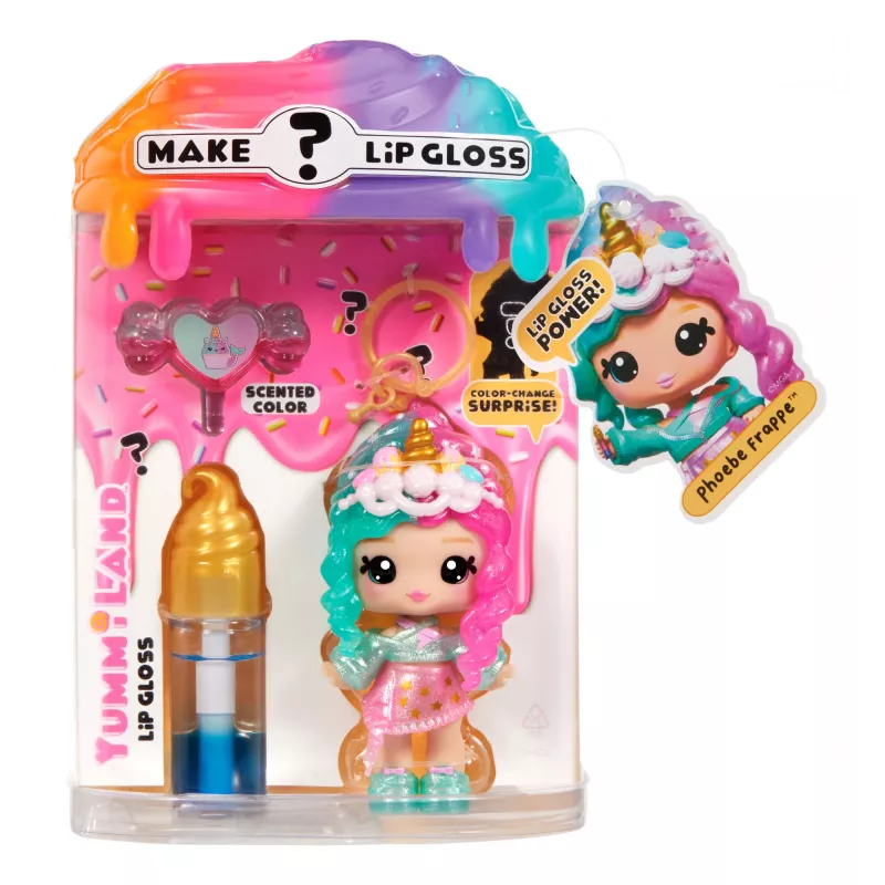 MGA Entertainment Yummiland muñeca misteriosa con brillo de labios - Phoebe Frappe
