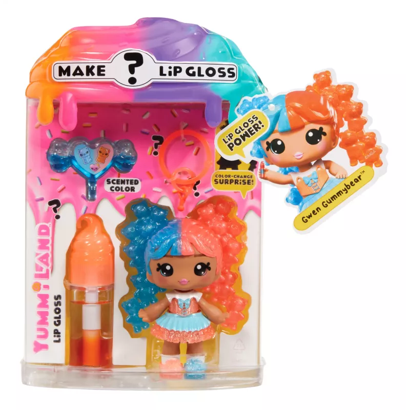 MGA Entertainment Yummiland muñeca misteriosa con brillo de labios - Gwen Gummybear