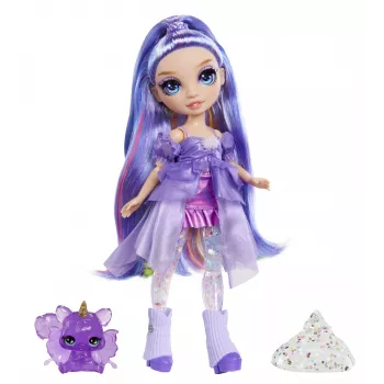 Rainbow High Rainbow Shimmers con slime muñeca de moda - Violet (lila)