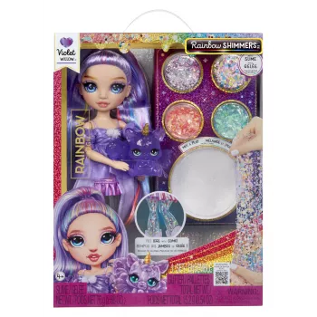 Rainbow High Rainbow Shimmers con slime muñeca de moda - Violet (lila)