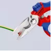 Alicate Knipex 95 05 20 SB acero inoxidable mango de plástico azul rojo