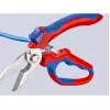 Alicate Knipex 95 05 20 SB acero inoxidable mango de plástico azul rojo