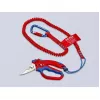 Alicate Knipex 95 05 20 SB acero inoxidable mango de plástico azul rojo