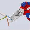 Alicate Knipex 95 05 20 SB acero inoxidable mango de plástico azul rojo