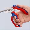 Alicate Knipex 95 05 20 SB acero inoxidable mango de plástico azul rojo