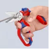 Alicate Knipex 95 05 20 SB acero inoxidable mango de plástico azul rojo