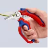Alicate Knipex 95 05 20 SB acero inoxidable mango de plástico azul rojo
