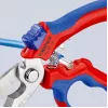 Alicate Knipex 95 05 20 SB acero inoxidable mango de plástico azul rojo