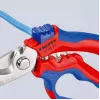 Alicate Knipex 95 05 20 SB acero inoxidable mango de plástico azul rojo