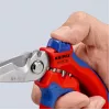 Alicate Knipex 95 05 20 SB acero inoxidable mango de plástico azul rojo